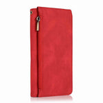 Stylish Solid Color PU TPU Mobile Phone Zipper Bag Wallet Case - Leather zipper bag leather case mobile phone