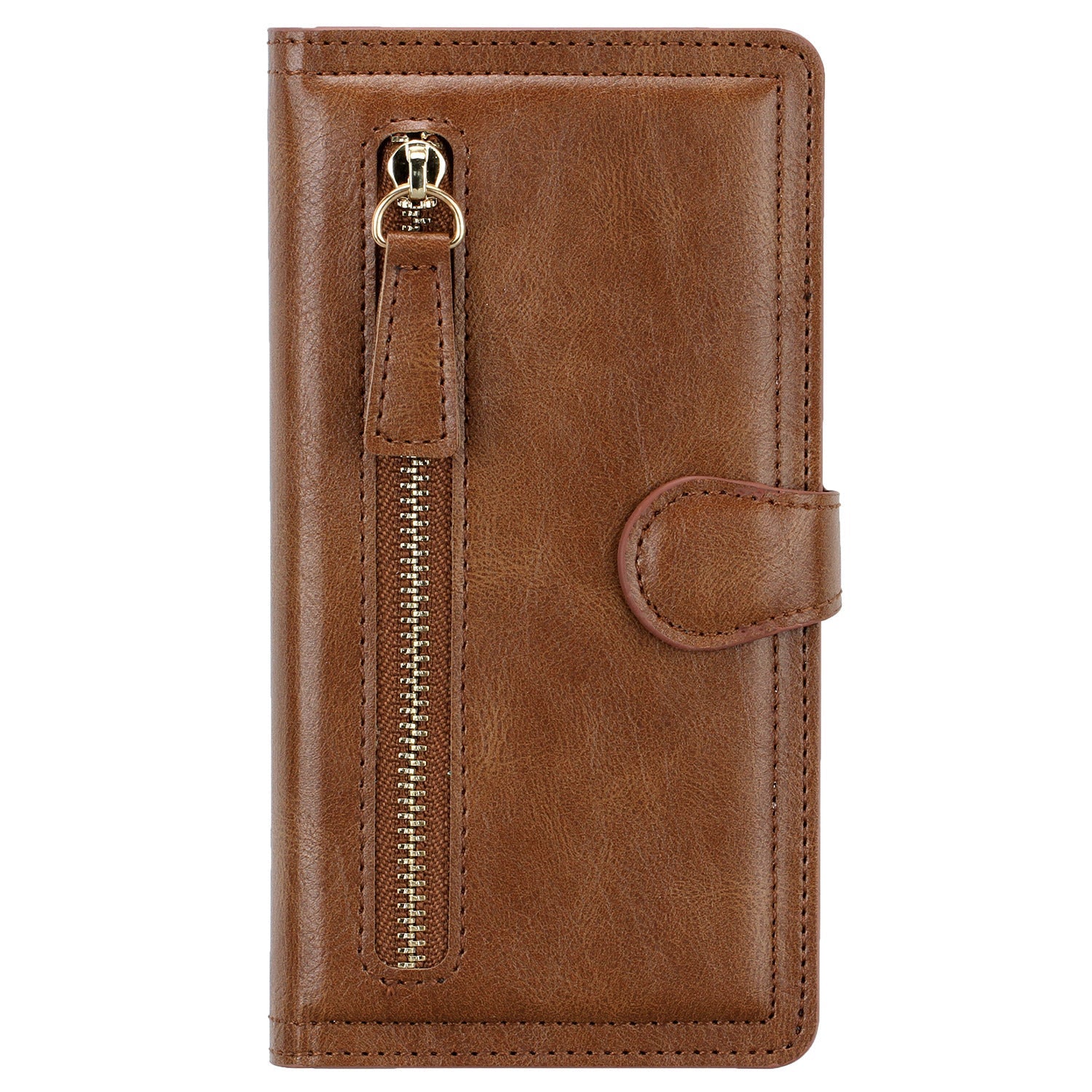 Zipper Buckle Leather Case Phone Case Sticker Wallet - Zipper Buckle Leather Case for iPhone Models