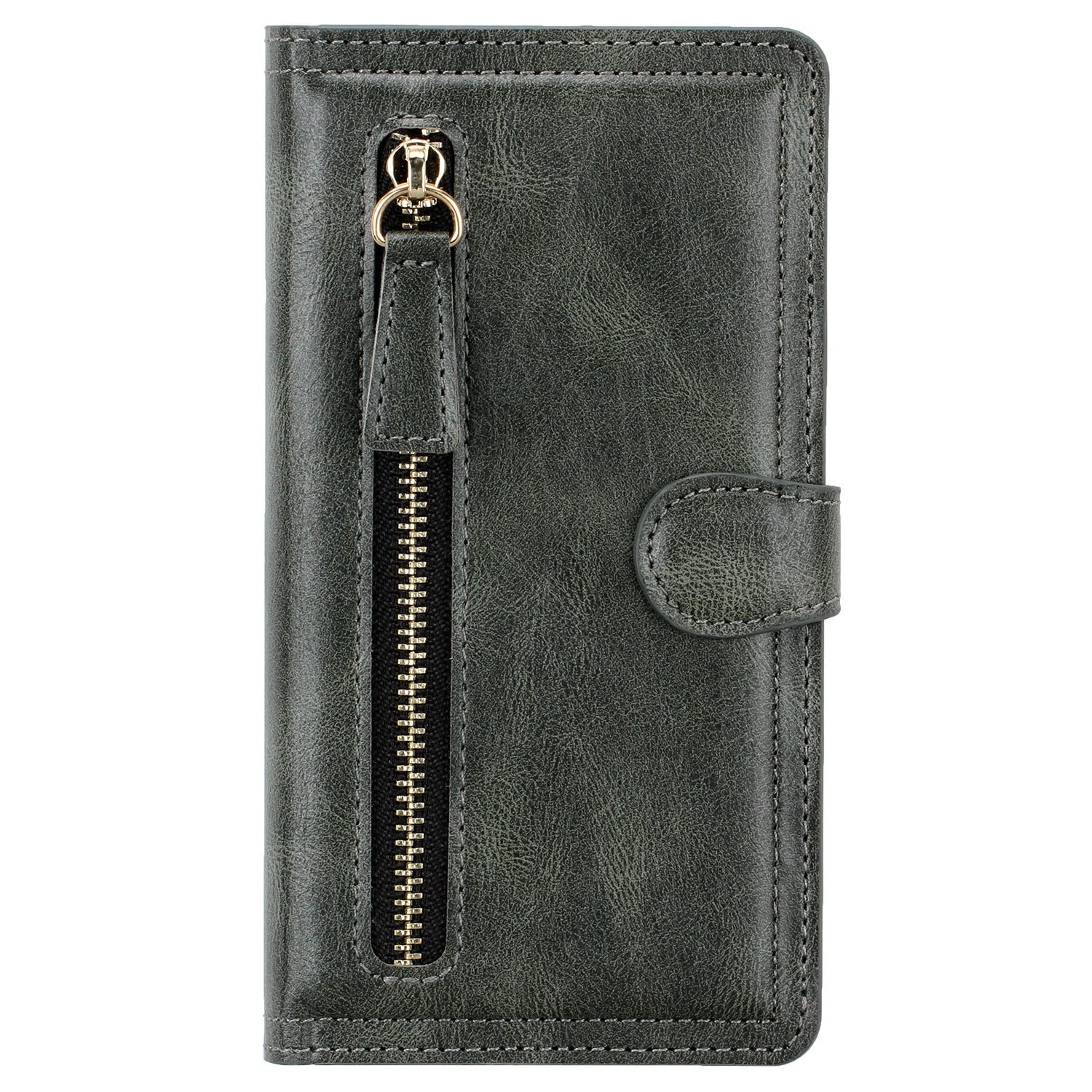 Zipper Buckle Leather Case Phone Case Sticker Wallet - Zipper Buckle Leather Case for iPhone Models