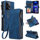 Zipper Leather Case Phone Case Multifunctional Protective Cover - Zipper Leather Case with Magnetic Suction Features