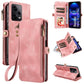 Zipper Leather Case Phone Case Multifunctional Protective Cover - Zipper Leather Case with Magnetic Suction Features