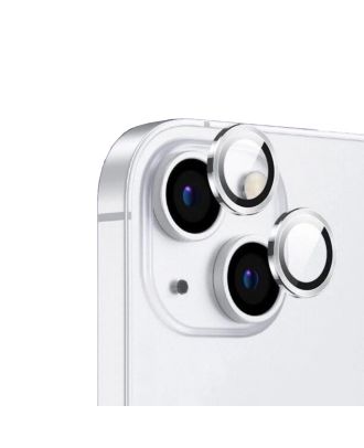 Apple iPhone 13 Kamera Koruyucu Safir Cam Metal A Kalite İnce Slim CL12