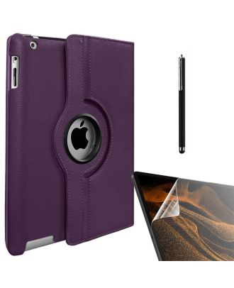 Apple iPad 2 3 4 Case Cover Stand 360 Rotatable Protection dn22 + Nano + Pen