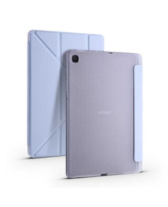 Samsung Galaxy Tab S6 Lite P610 Kılıf Standlı Katlanabilir Pu Silikon tf1