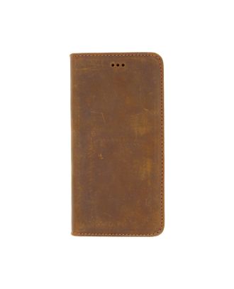 Apple iPhone 7 Plus Case Genuine Leather Wallet with Hidden Magnet