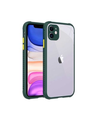 Apple iPhone 11 Case Kaff Camera Protection Back Transparent Silicone