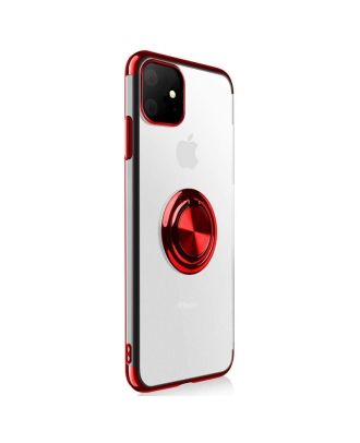 Apple iPhone 11 Case Gess Ring Magnetic Silicone + Nano Glass
