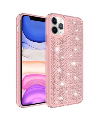 Apple iPhone 13 Pro Max Hoesje Glanzende Sneeuw Bling Airbag Silicone