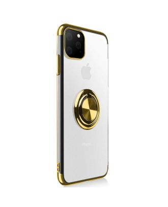 Apple iPhone 11 Pro Case Gess Ring Magnetic Silicone + Nano Glass