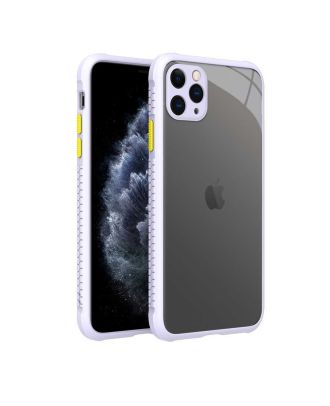 Apple iPhone 11 Pro Max Kılıf Kaff Kamera Koruma Arkası Şeffaf Silikon