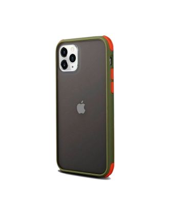 Apple iPhone 11 Pro Max Kılıf Renkli Bumper Arka Kapak