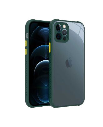 Apple iPhone 12 Pro Hoesje Kaff Camerabescherming Achterkant Transparante Siliconen
