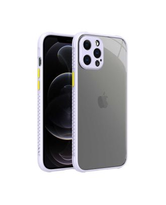 Apple iPhone 12 Pro Max Hoesje Kaff Camerabescherming Achterkant Transparante Siliconen