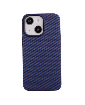 Apple iPhone 13 Case Carbon Fiber Look Hard Cover
