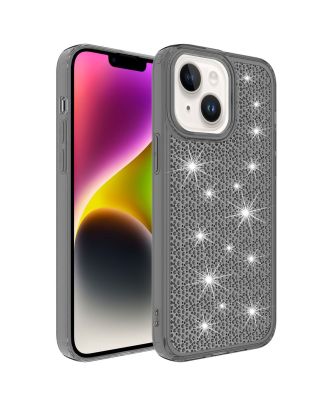 Apple iPhone 14 Case Shiny Snow Bling Airbag Silicone