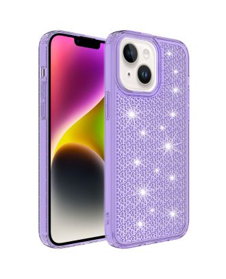 Apple iPhone 14 Plus Case Shiny Snow Bling Silicone with Airbag