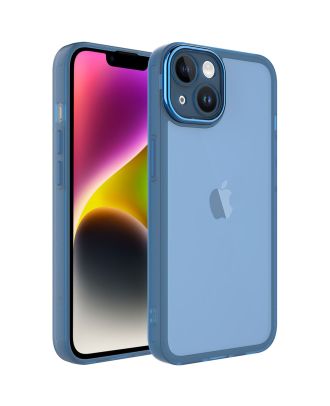 Apple iPhone 13 Hoesje Post Transparant Siliconen Gekleurde Nikkelknop