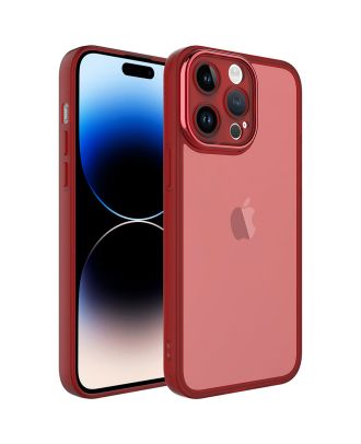 Apple iPhone 14 Pro Hoesje Post Transparant Siliconen Gekleurde Nikkelknop