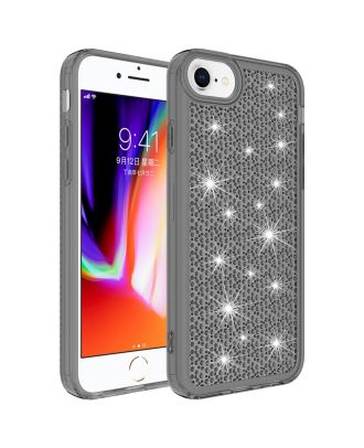 Apple iPhone SE 2022 Case Shiny Snow Bling Airbag Silicone