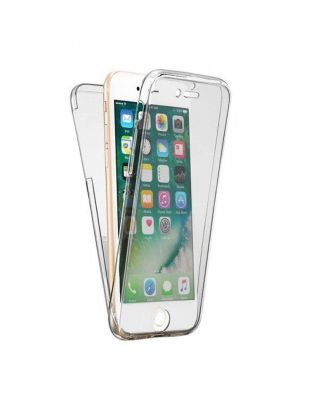 Apple iPhone 6 Plus Hoesje Voorkant Achterkant Transparant Siliconen Bescherming