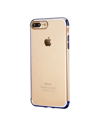 Apple iPhone 7 Plus Kılıf Colored Silicone+Nano Glass