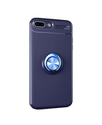 Apple iPhone 8 Plus Case Ravel Magnetic Ring Silicone+Nano