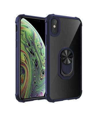 Apple iPhone X Case Tank Motta Stand Ring Magnetic