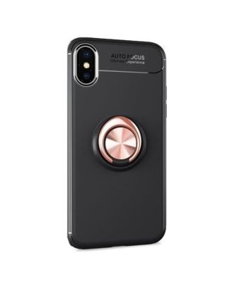 Apple iPhone X Case Ravel Magnetic Ring Silicone + Nano Glass Protector