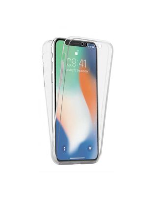 Apple iPhone X Case Front Back Transparent Silicone Protection