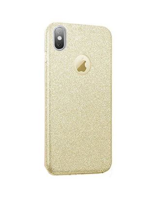 Apple iPhone X-hoesje Glanzende glitterende siliconen achterkant