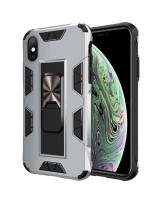 Apple iPhone XS Case Volve Stand Magnet Tank Protection + Black Full Screen