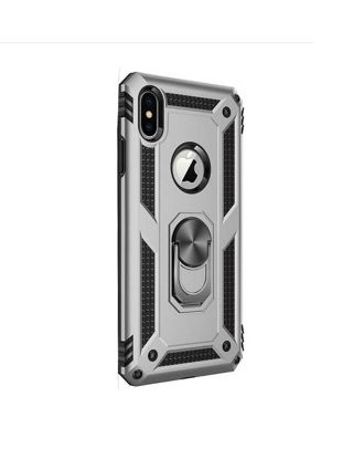 Apple iPhone Xs Case Vega Stand Ring Magnet