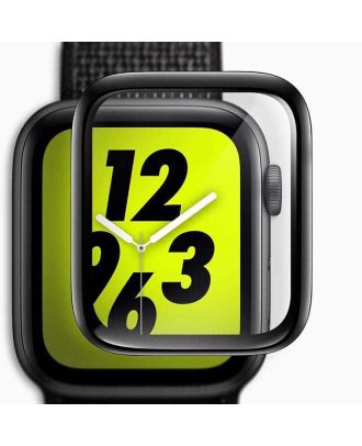 Apple Watch 40mm ppma Full Yapışan Ekran Koruyucu Siyah