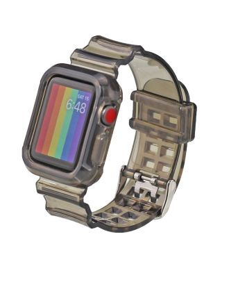 Geschikt voor Apple Watch 6 44 mm band steile siliconen 2 in 1 horloge gecombineerde band