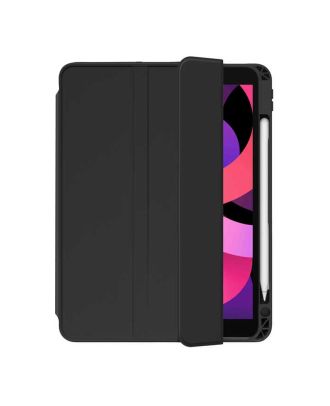Apple iPad 10.2 8th Generation Case With Pen Compartment Back Transparent Stand nt1