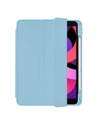 Apple iPad Air 10.9 2020 4e Generatie Hoesje Met Pen Compartiment Achterkant Transparant Stand nt2