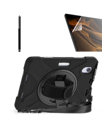 Apple iPad Mini 2021 6th Generation Case Defender Tablet Tank Protection Stand df22 + Nano + Pen