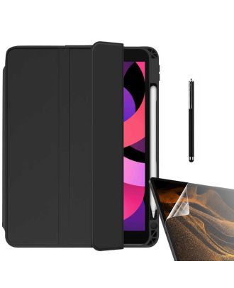 Apple iPad Pro 10.5 7th Generation Case with Pen Compartment Back Transparent Stand nt22 + Nano + Pencil