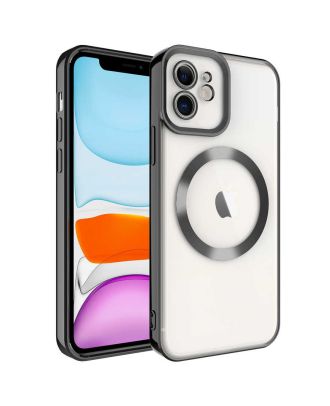 Apple iPhone 11 Hoesje Setro Gekleurd Siliconen met Magsafe Draadloos Opladen