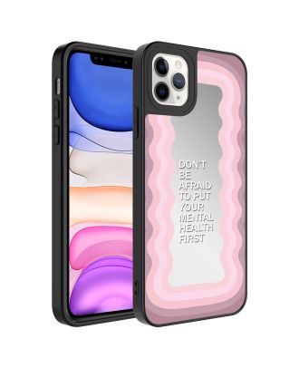 Apple iPhone 12 Pro Case Mirror Patterned Camera Protected