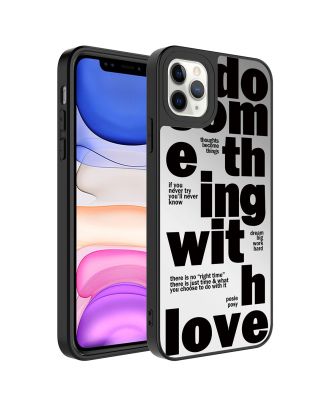 Apple iPhone 13 Pro Case Mirror Patterned Camera Protected