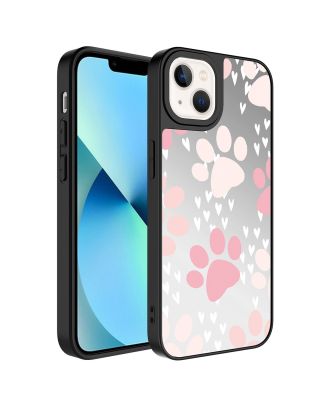 Apple iPhone 14 Plus Case Mirror Patterned Camera Protected
