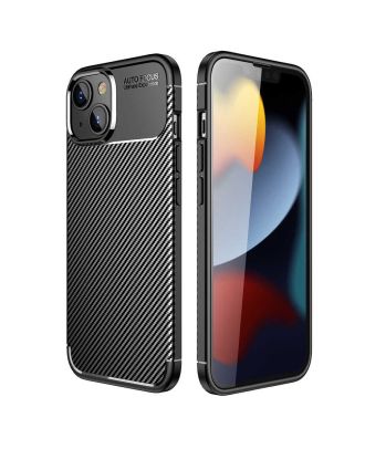 Apple iPhone 14 Plus Case Negro Carbon Camera Protected Silicone Lux+Nano