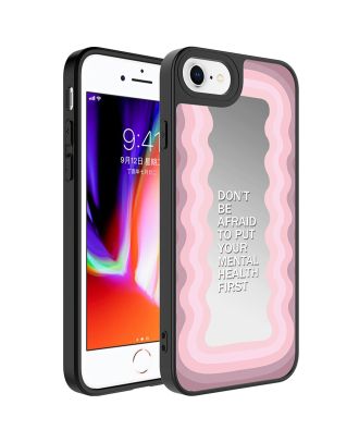 Apple iPhone SE 2020 Hoesje Mirror Patterned Camera Protected
