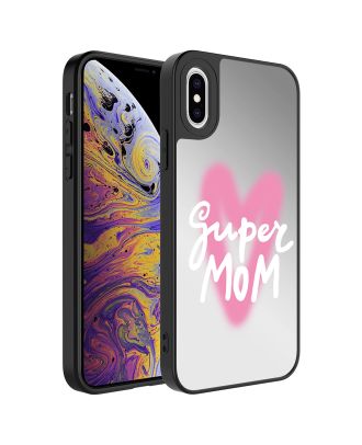 Apple iPhone X Case Mirror Patterned Camera Protected