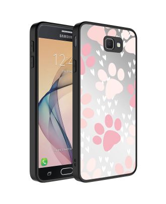 Samsung Galaxy J7 Prime Case Mirror Patterned Camera Protected