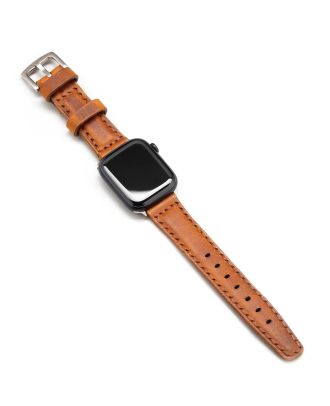 Apple Watch SE 2 2022 44 mm handgemaakte leren band Kameel