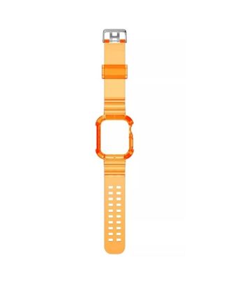 Huawei Watch Fit Elegante Band Verticale Siliconen Transparant Gecombineerd met Horloge