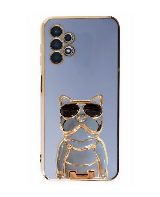 Samsung Galaxy A52 Hoesje Met Camera Bescherming Hond Patroon Stand Silicone