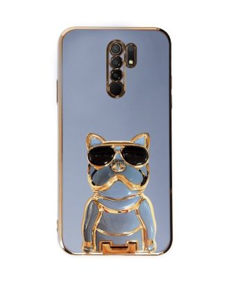 Xiaomi Redmi 9 Case with Camera Protection Dog Pattern Stand Silicone